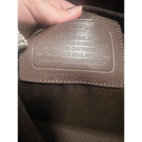 AUTHENTIC COACH LEXINGTON BROWN LEATHER BUSINESS FLAP BRIEFCASE #70666 EUC - Picture 15 of 16